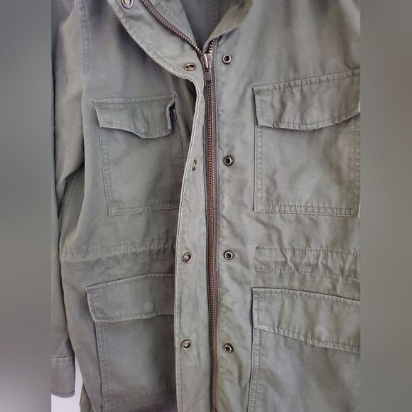 Madewell olive green surplus fatigue cargo jacket lightweight size small - Picture 12 of 13